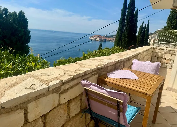Perfect Sea View Terrace Zlatni Potok アパート ドゥブロブニク