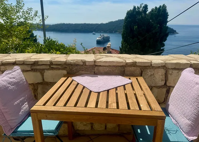 Perfect Sea View Terrace Zlatni Potok 杜布罗夫尼克